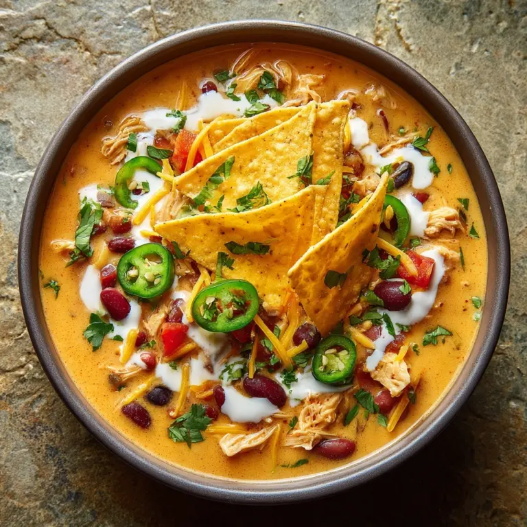 Creamy Chicken Tortilla Soup Recipe