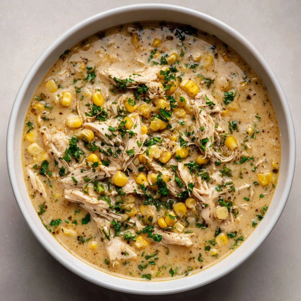 Creamy White Chicken Chili with Corn Recipe - Recipe Image