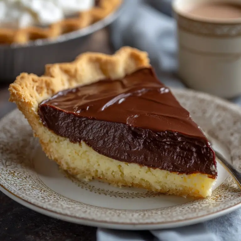 Old-Fashioned Chocolate Pie Recipe