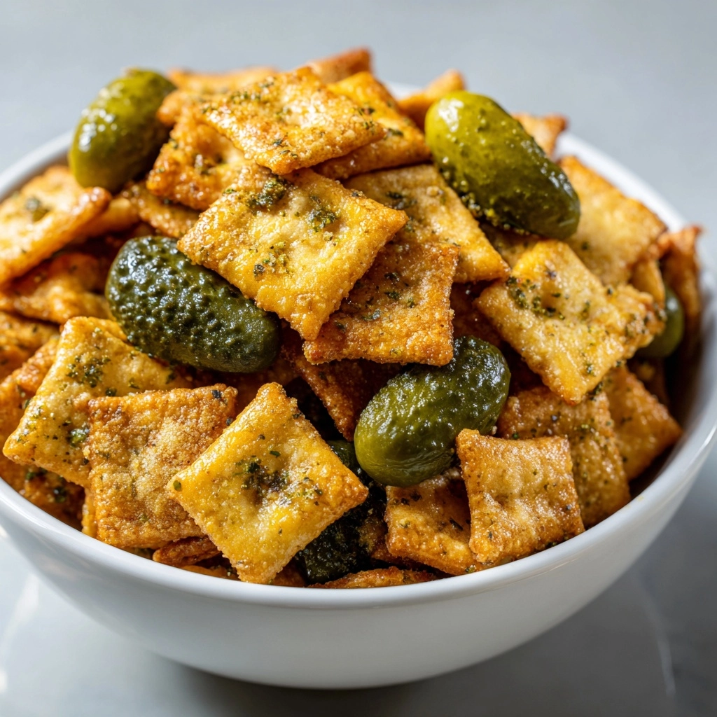 Dill Pickle Chex Mix Recipe - Recipe Image