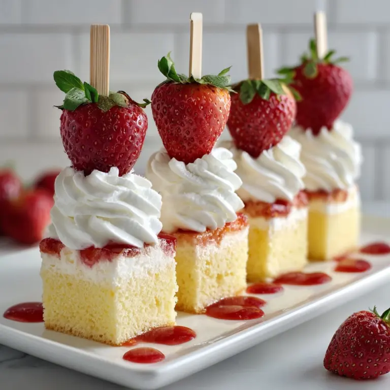 Strawberry Shortcake Kabobs: A Delicious and Easy Dessert Recipe