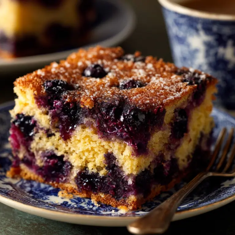 Buttermilk Blueberry Breakfast Cake Recipe