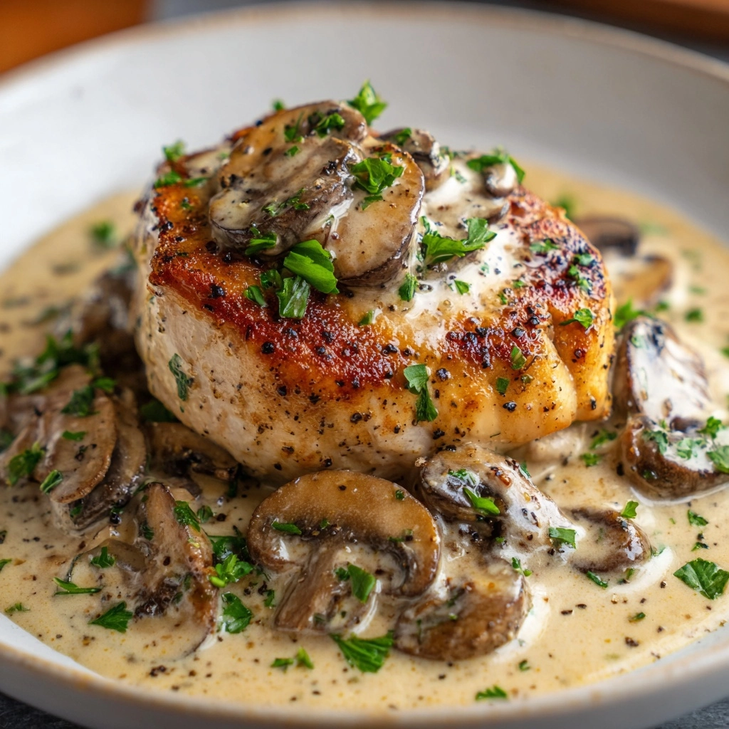 Creamy Chicken with Mushrooms Recipe - Recipe Image