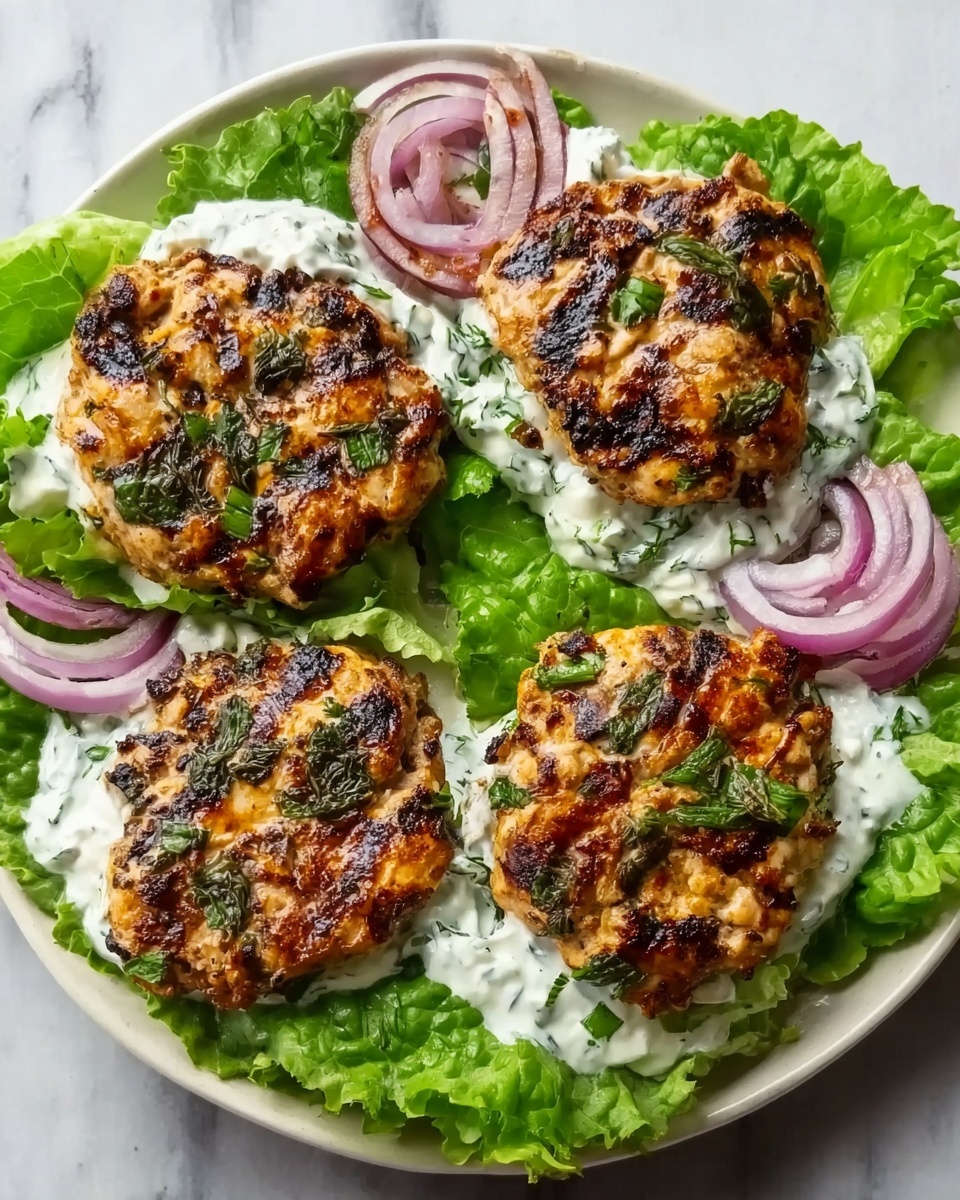 Greek Chicken Burgers with Feta and Tzatziki Recipe - Recipe Image