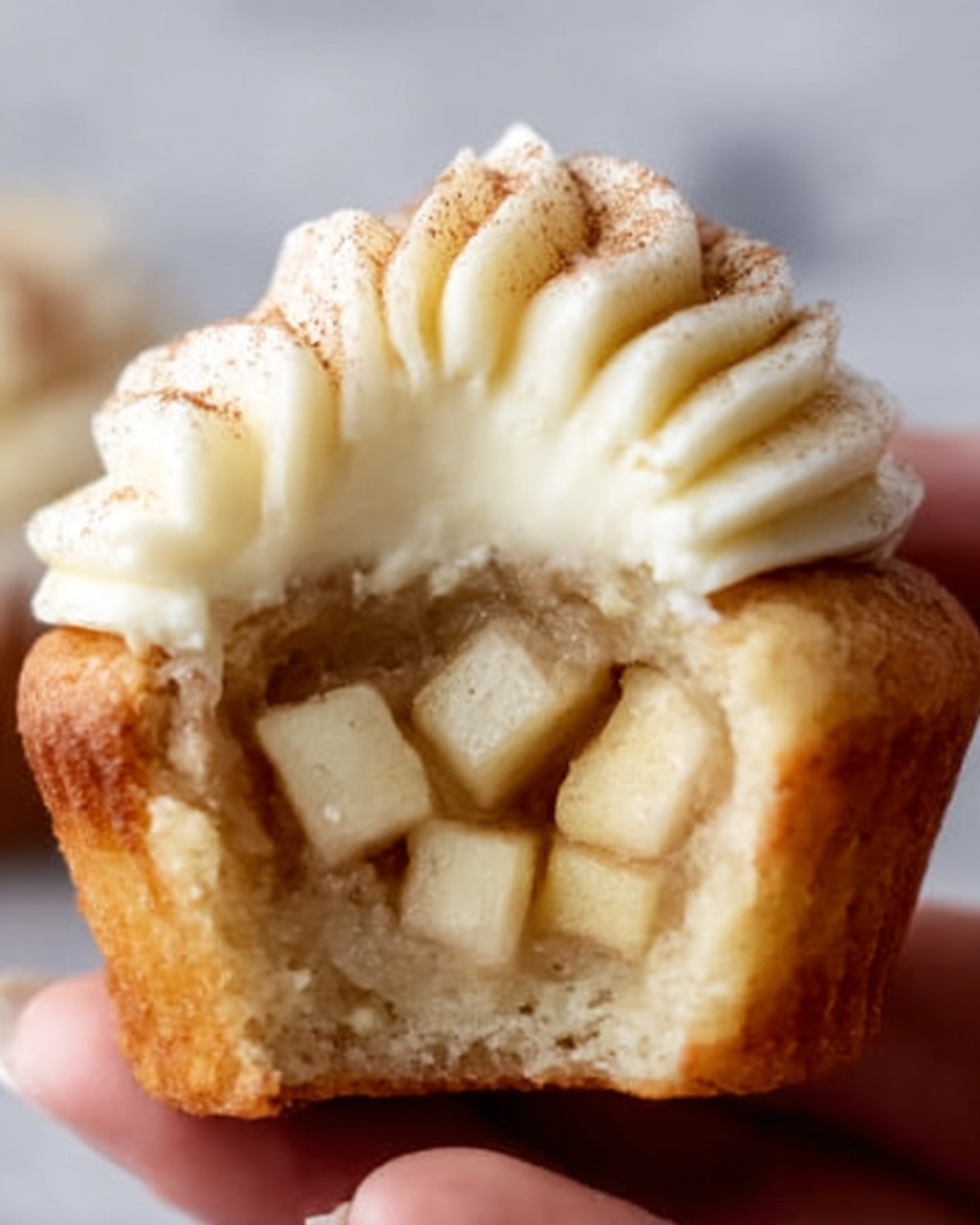 Apple Pie Cupcakes with Cinnamon Frosting Recipe - Recipe Image
