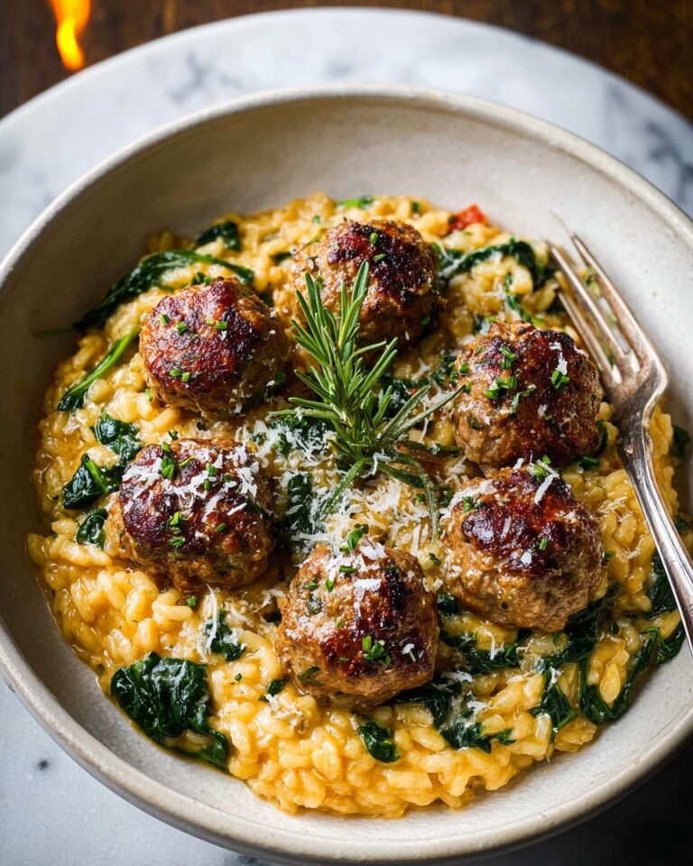 Rosemary Chicken Meatballs in Tomato Orzo Recipe