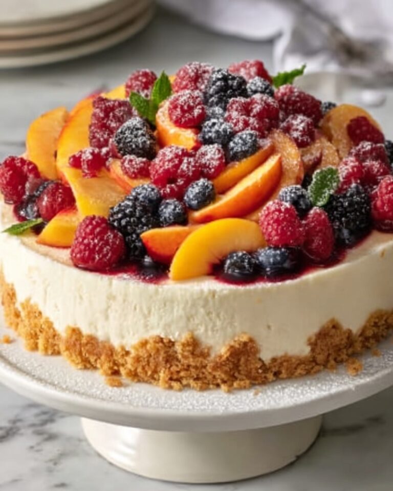 Berry and Peach Cheesecake Recipe