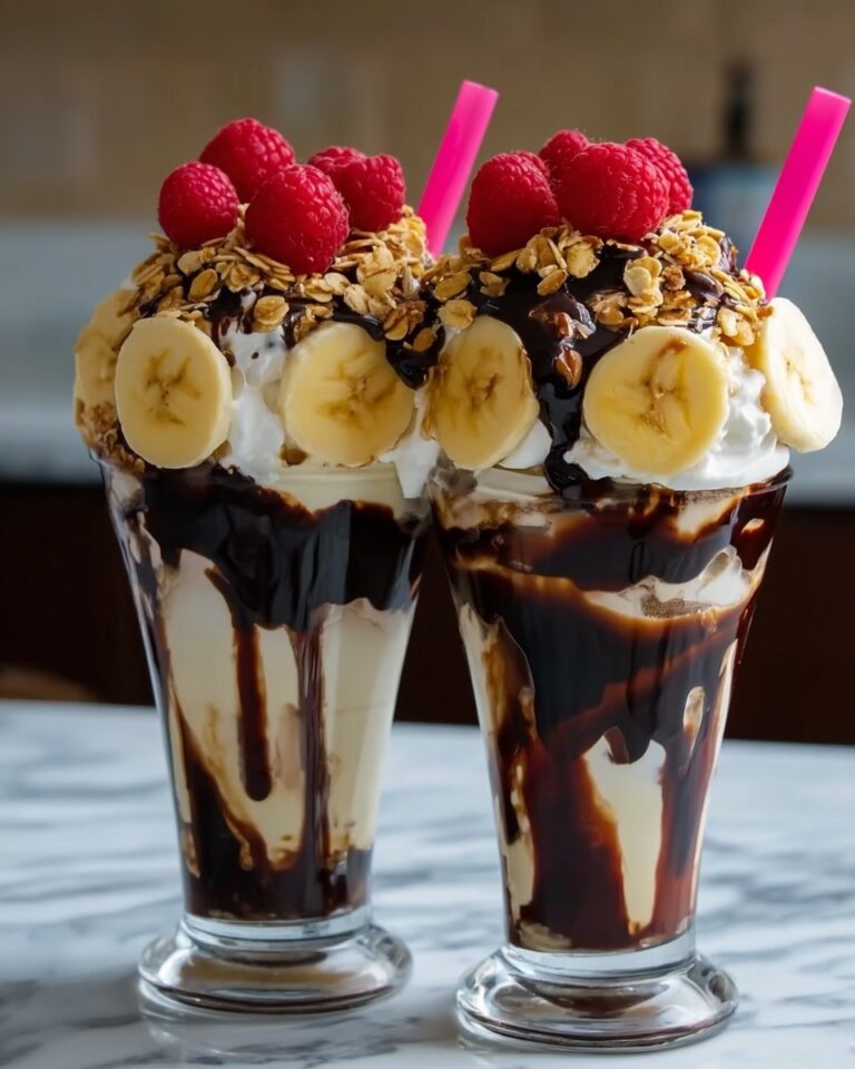 Banana Split Milkshakes Recipe
