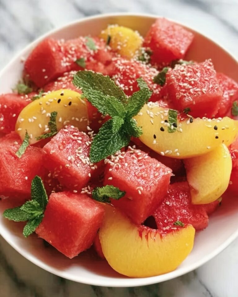 Peach Watermelon Salad Recipe