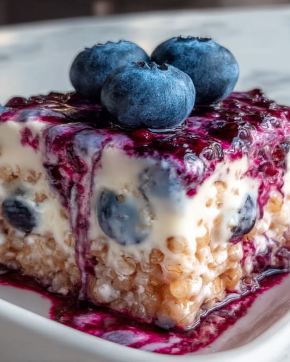 Blueberry Swirl Rice Krispies Treats Recipe - Recipe Image