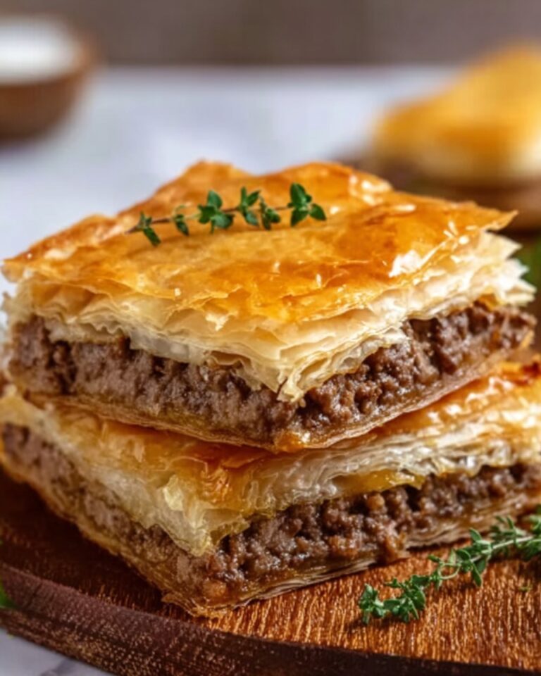 Greek Phyllo Meat Pie (Kimadopita) Recipe