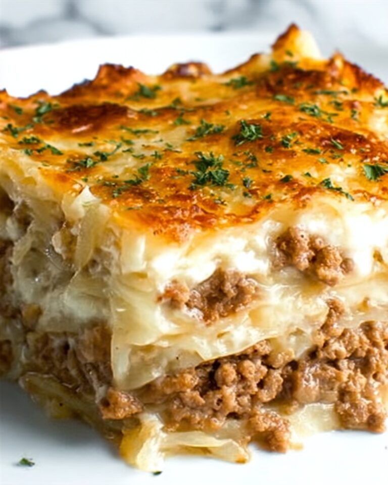 Beef and Sauerkraut Casserole with Cheddar and Cream Cheese Recipe