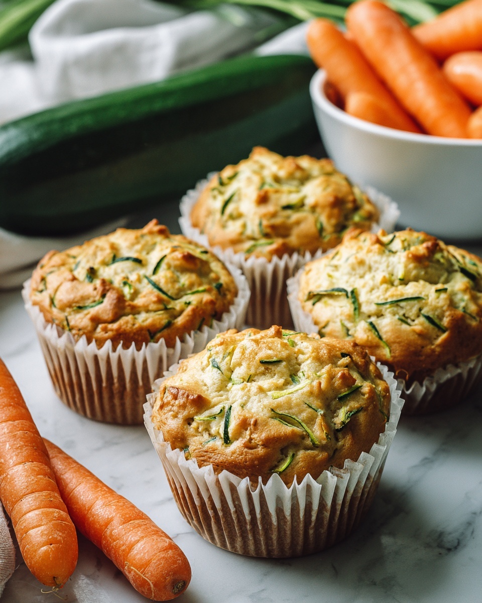 Zucchini and Carrot Breakfast Muffins Recipe - Recipe Image