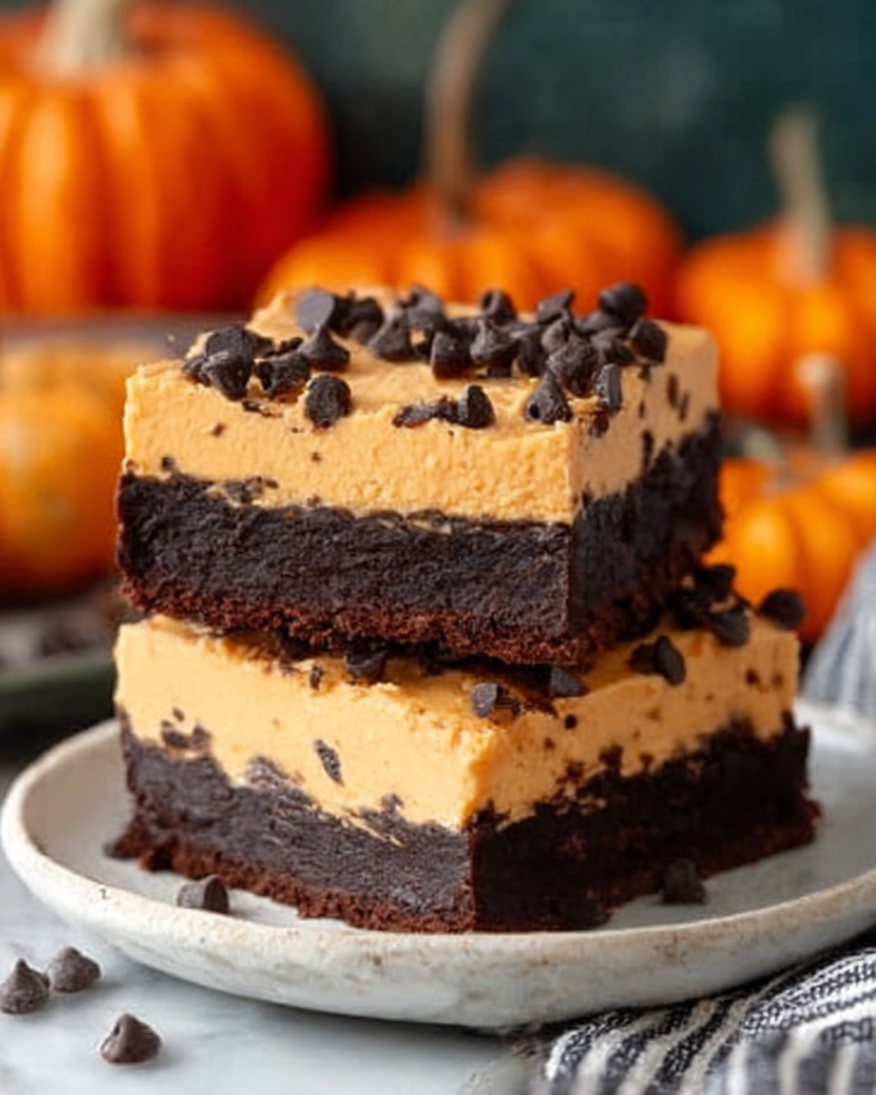 Pumpkin Cheesecake Brownies Recipe - Recipe Image