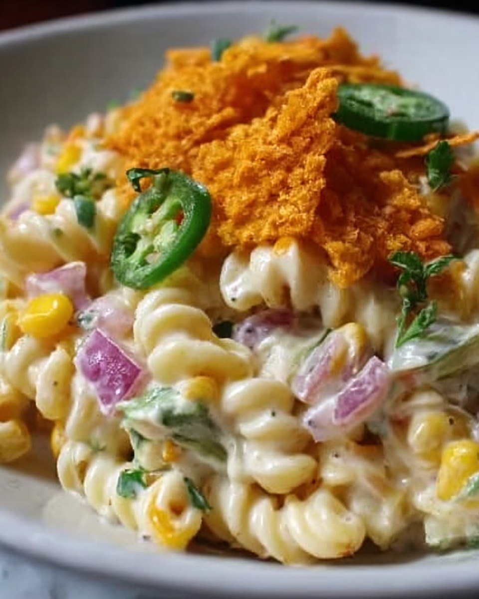 Cheesy Jalapeño Popper Pasta Salad Recipe - Recipe Image