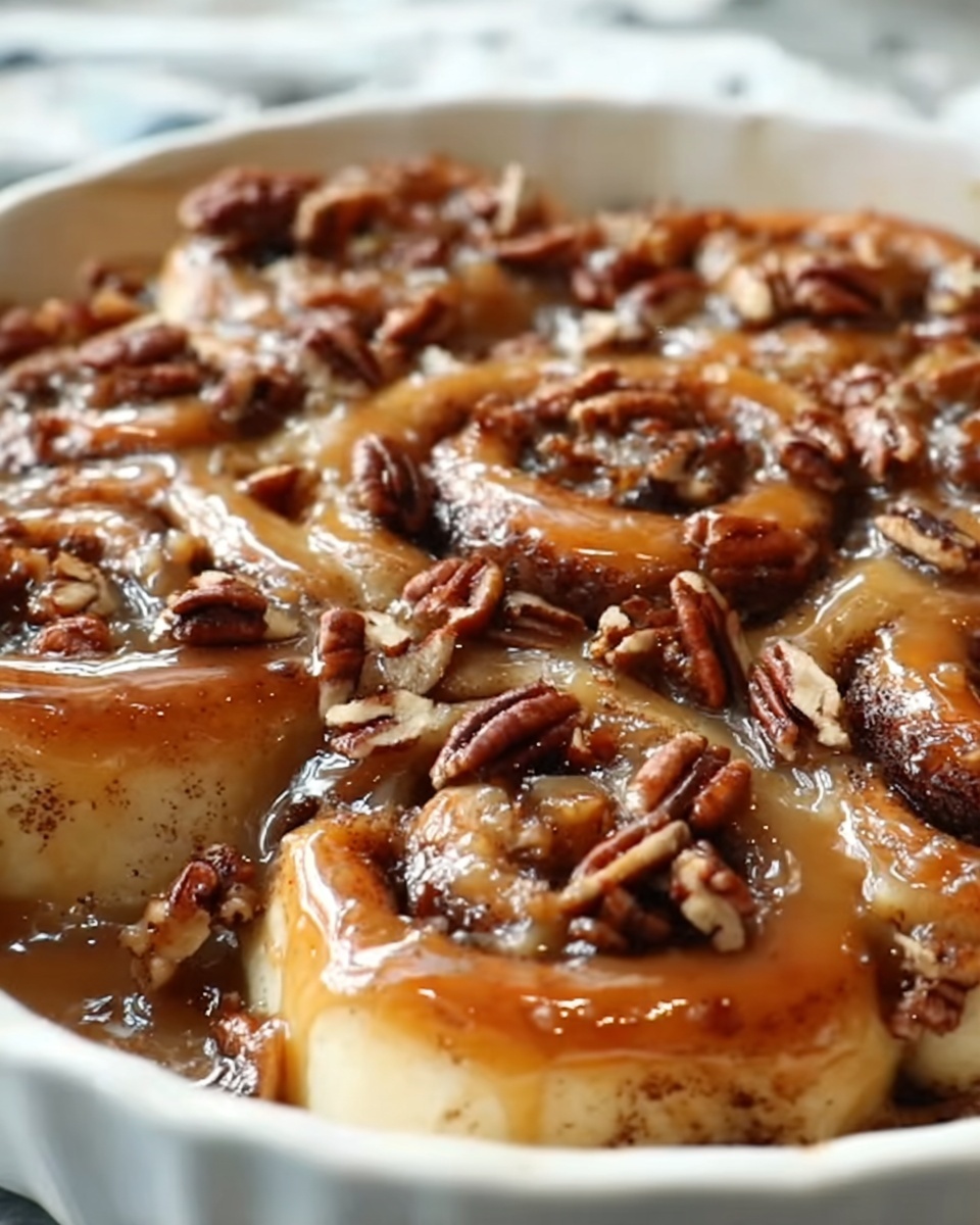 Apple Pecan Cinnamon Roll Bake Recipe - Recipe Image