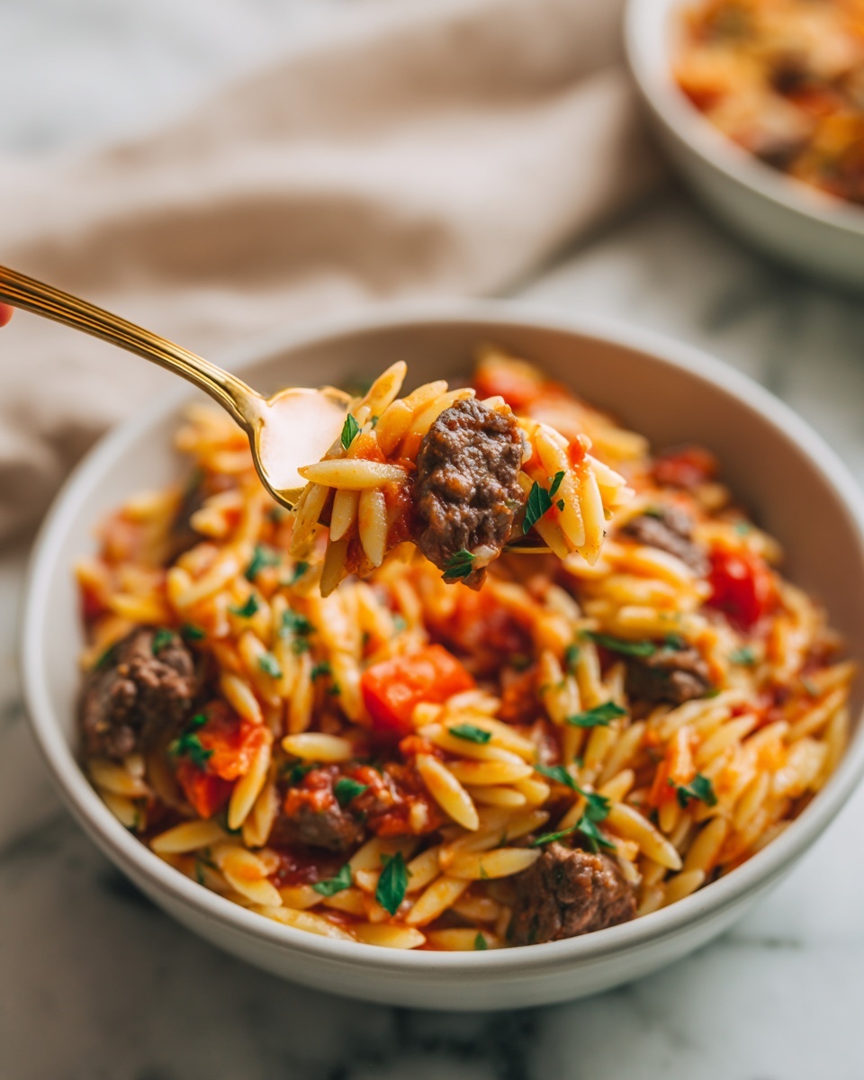 One-Pot Orzo Bolognese Recipe - Recipe Image