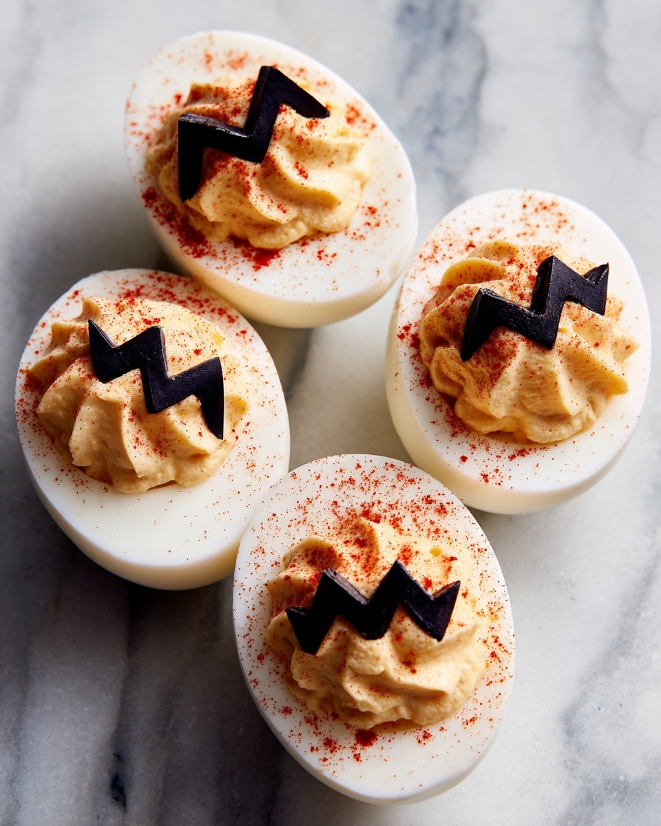 Halloween Deviled Eggs: A Spooky Twist on a Classic Appetizer Recipe - Recipe Image