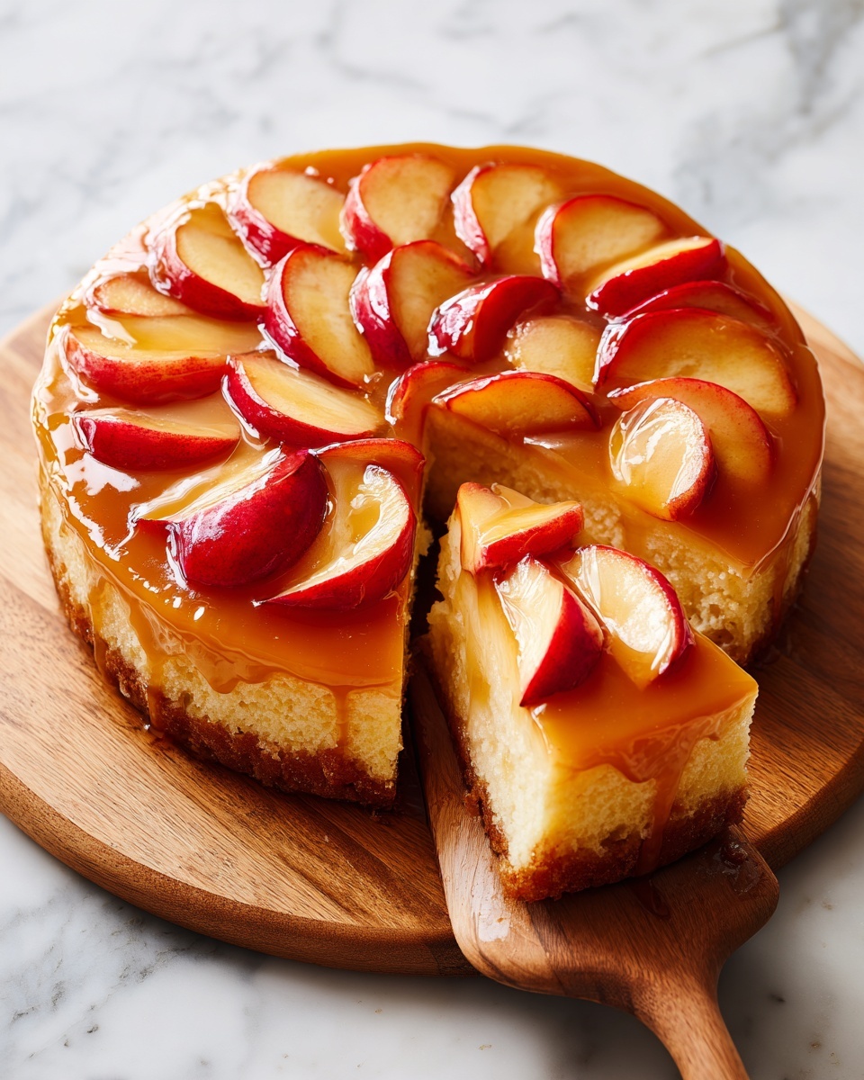 Brown Butter Apple Upside Down Cake Recipe - Recipe Image