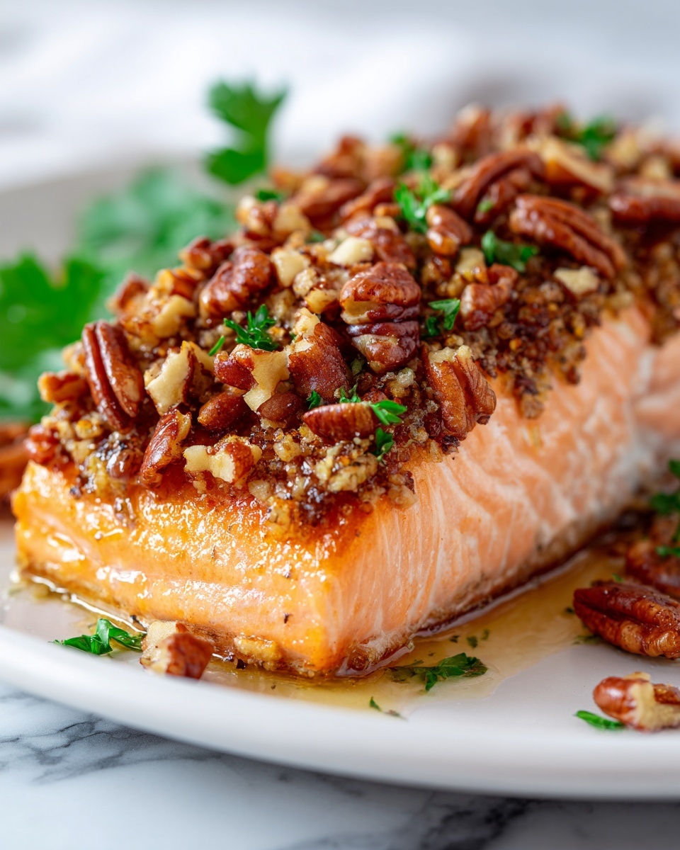 Pecan Crusted Salmon: A Deliciously Nutty Delight Recipe - Recipe Image