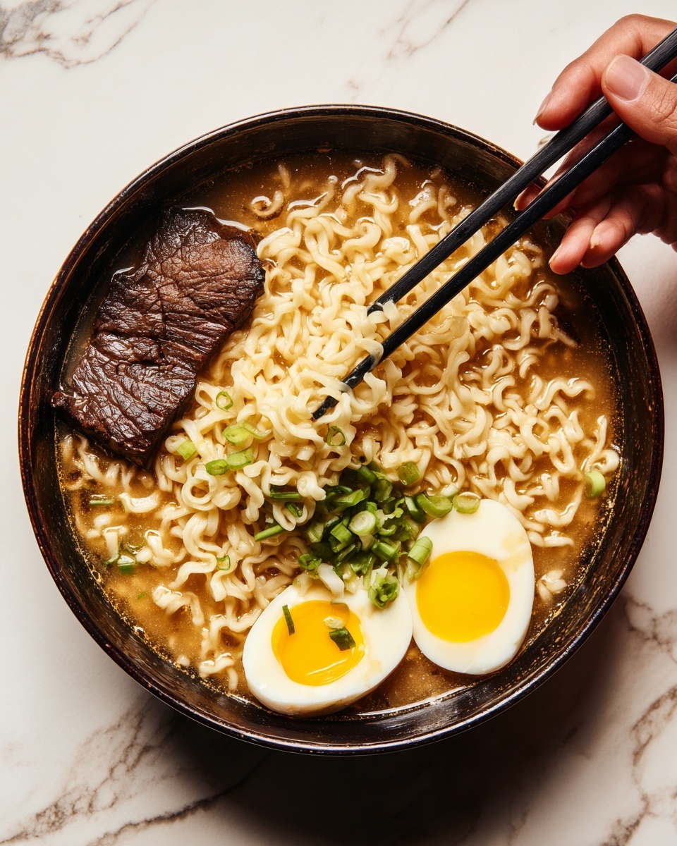 Homemade Ramen with Flavorful Broth Recipe - Recipe Image