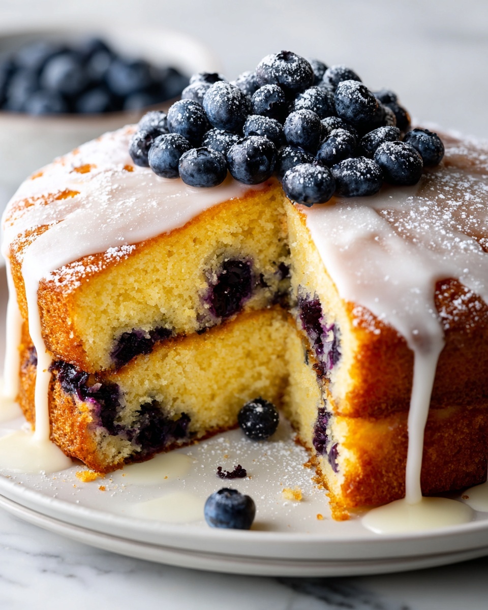 Lemon Blueberry Coffee Cake Recipe - Recipe Image