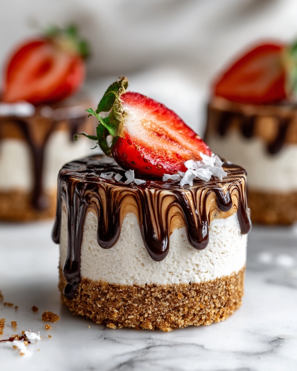 No-Bake Mini Strawberry Cheesecakes Recipe - Recipe Image