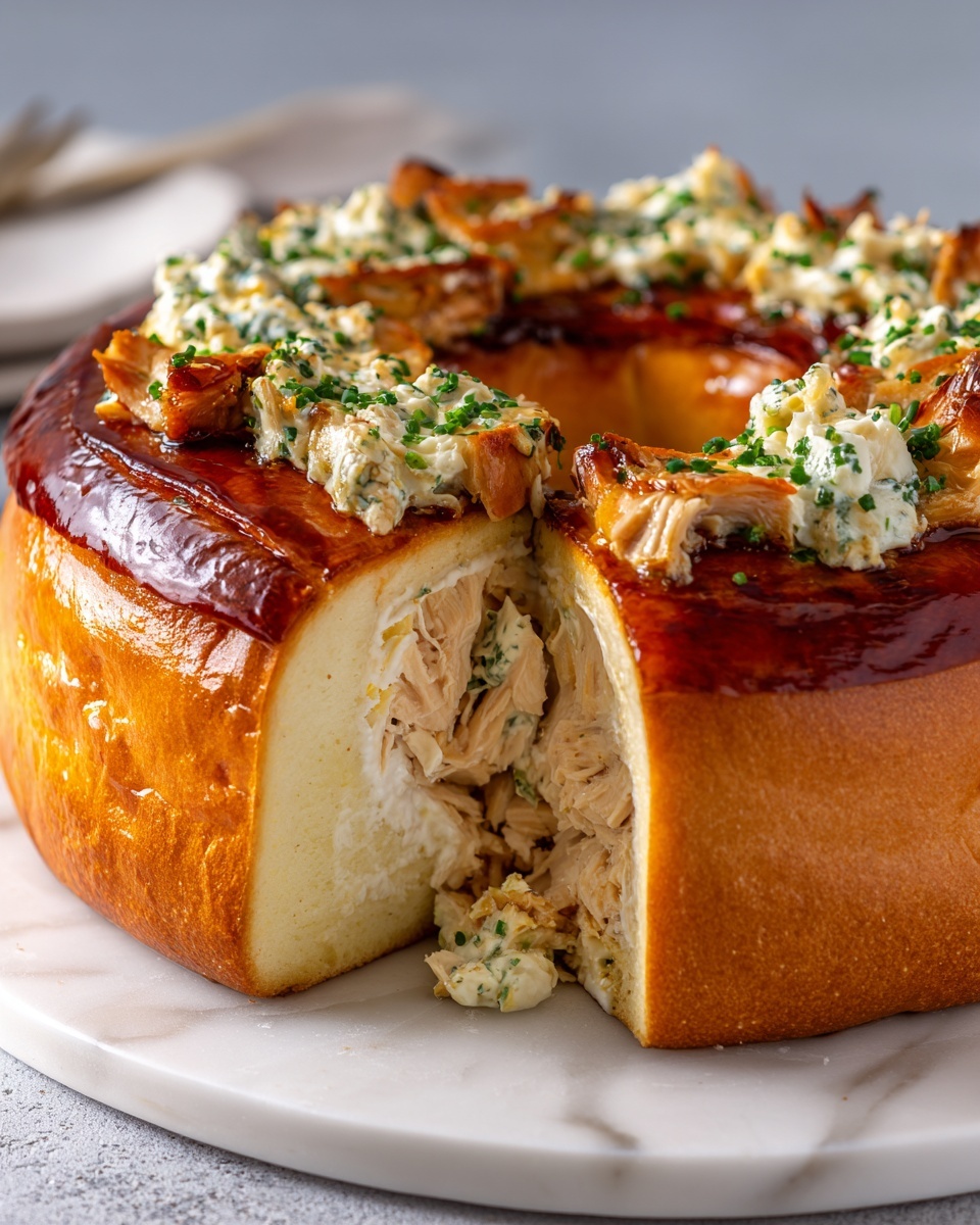 Delicious Chicken Alfredo Monkey Bread Recipe - Recipe Image