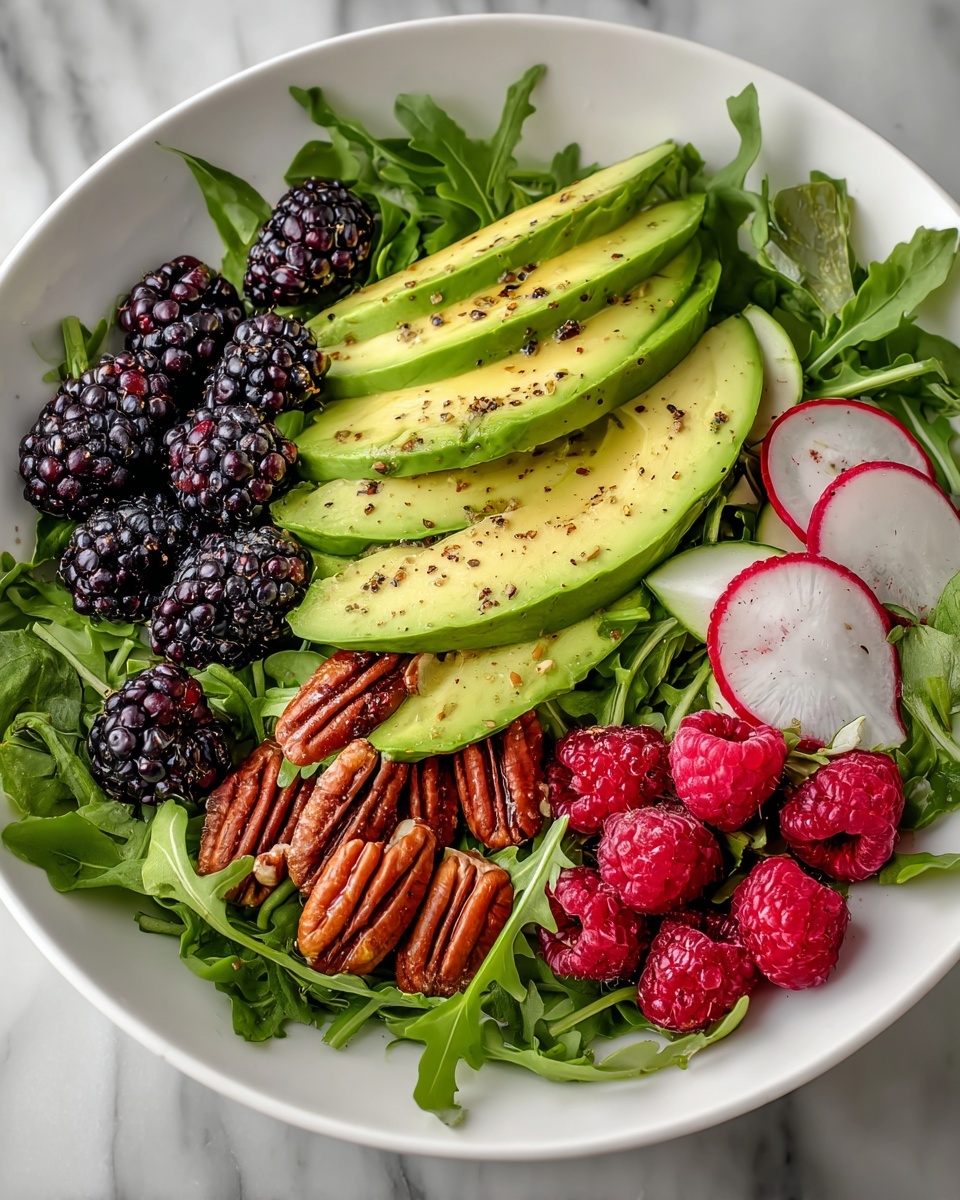 Blackberry & Avocado Salad with Honey Lemon Vinaigrette Recipe - Recipe Image