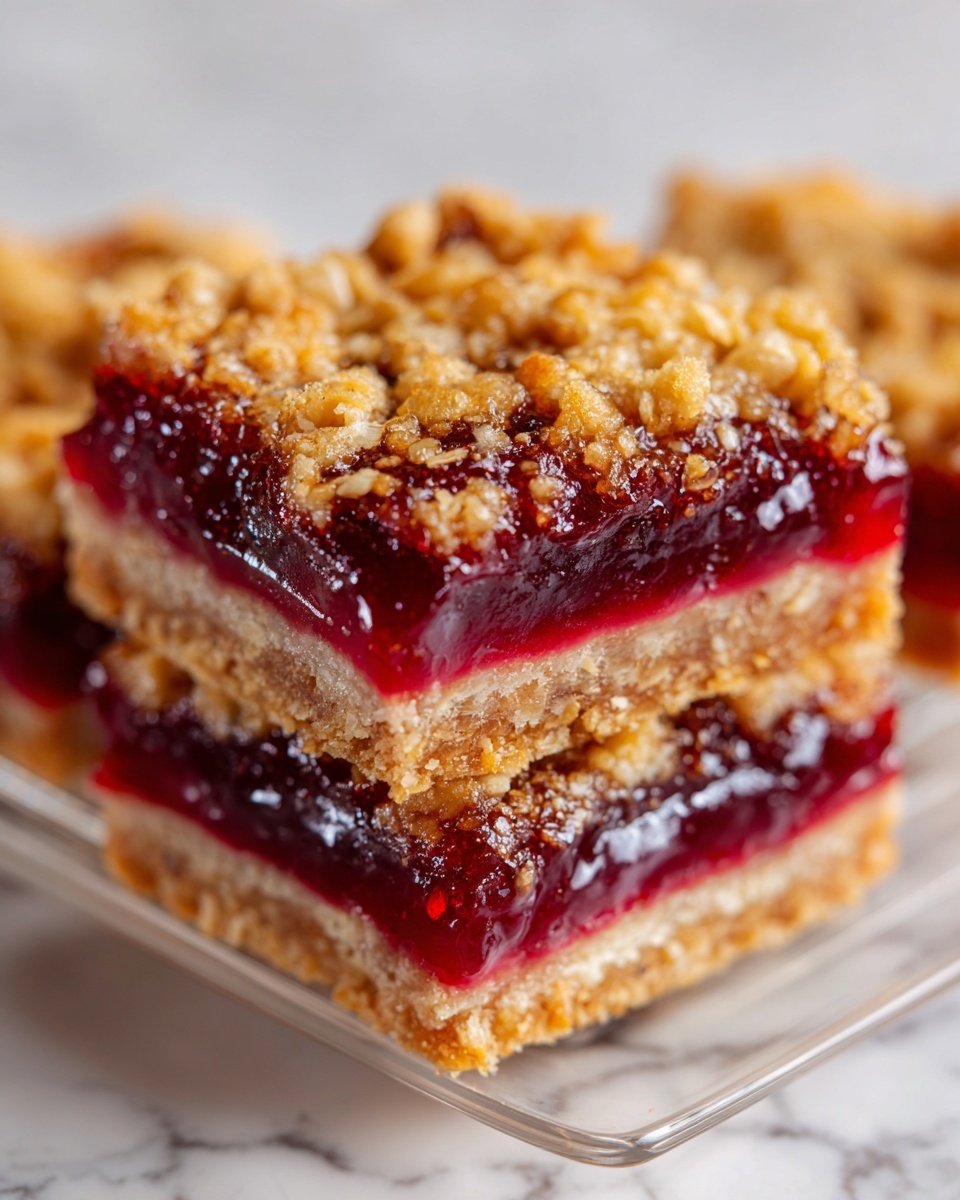 Amish Oatmeal Rhubarb Bars Recipe - Recipe Image