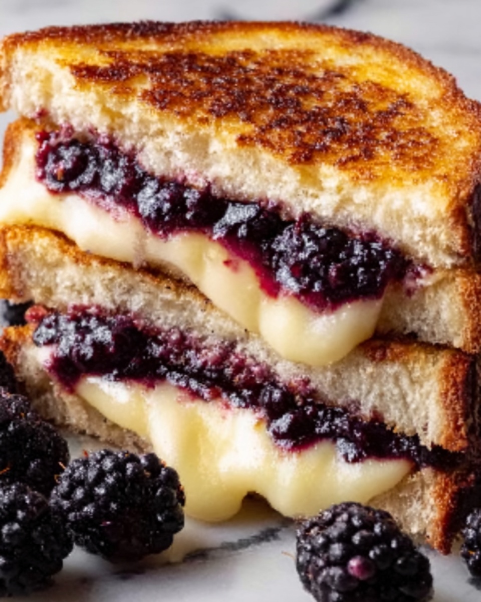 Balsamic Blackberry Bliss Grilled Cheese Recipe - Recipe Image