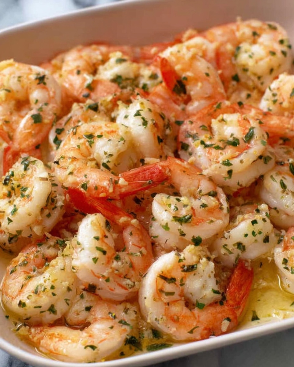 Baked Shrimp with Garlic Lemon Butter Sauce Recipe - Recipe Image