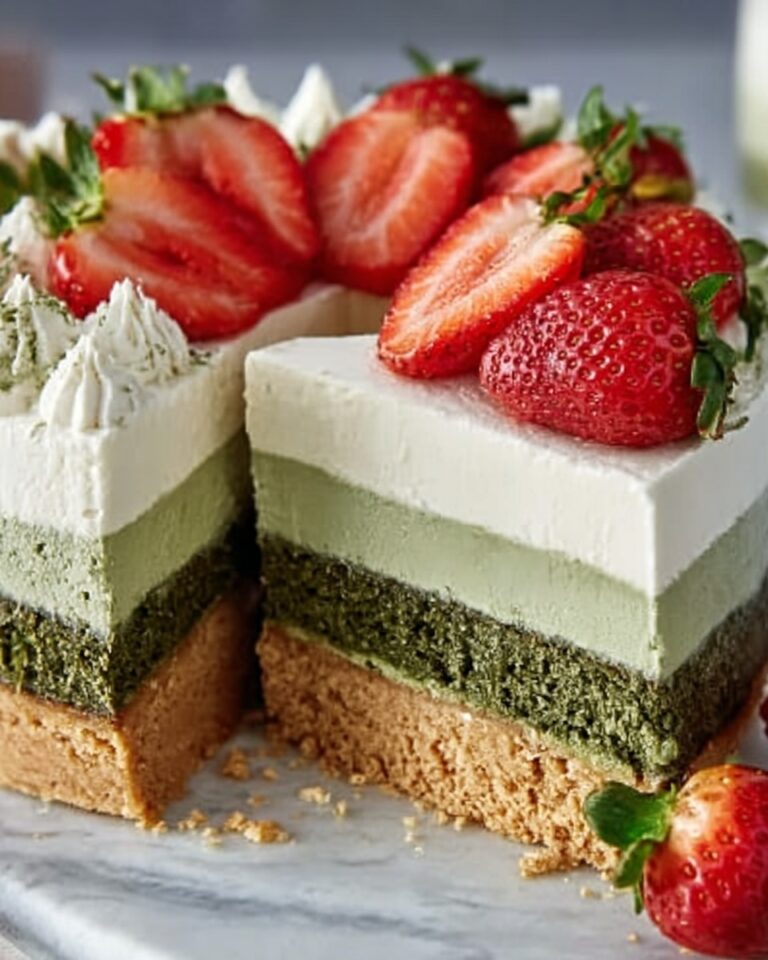 Strawberry Matcha Tres Leches Cake Recipe