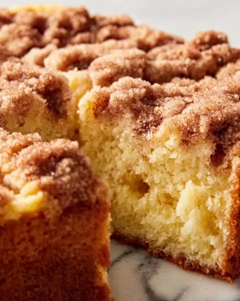 Cake Mix Coffee Cake with Cinnamon Streusel Recipe