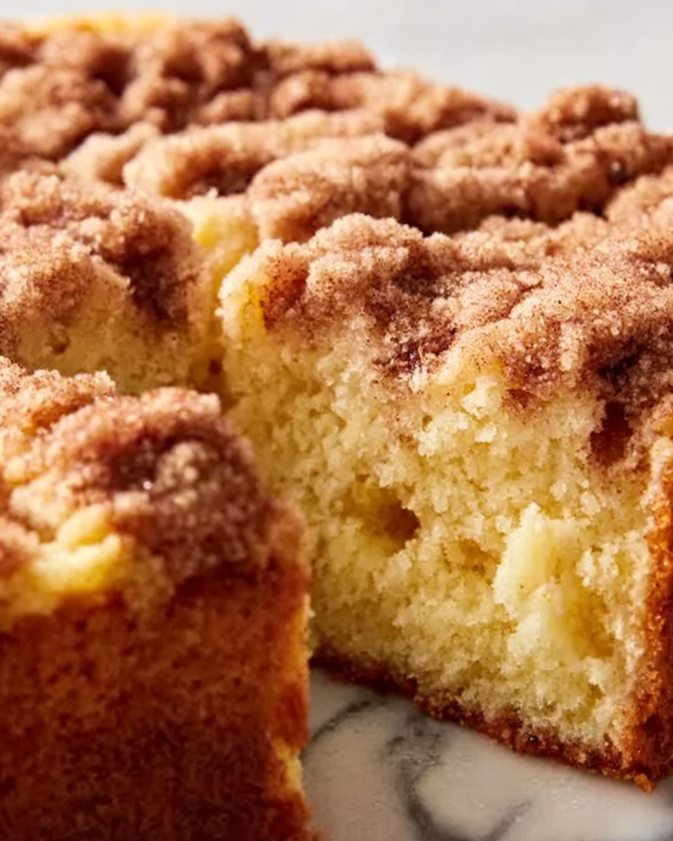 Cake Mix Coffee Cake with Cinnamon Streusel Recipe - Recipe Image