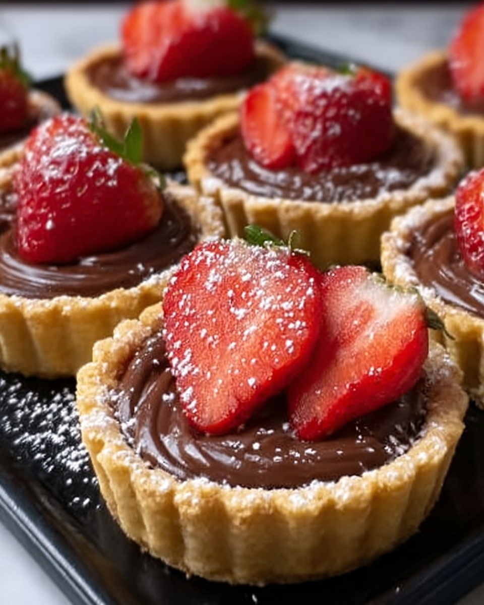 Chocolate Strawberry Tarts Recipe - Recipe Image
