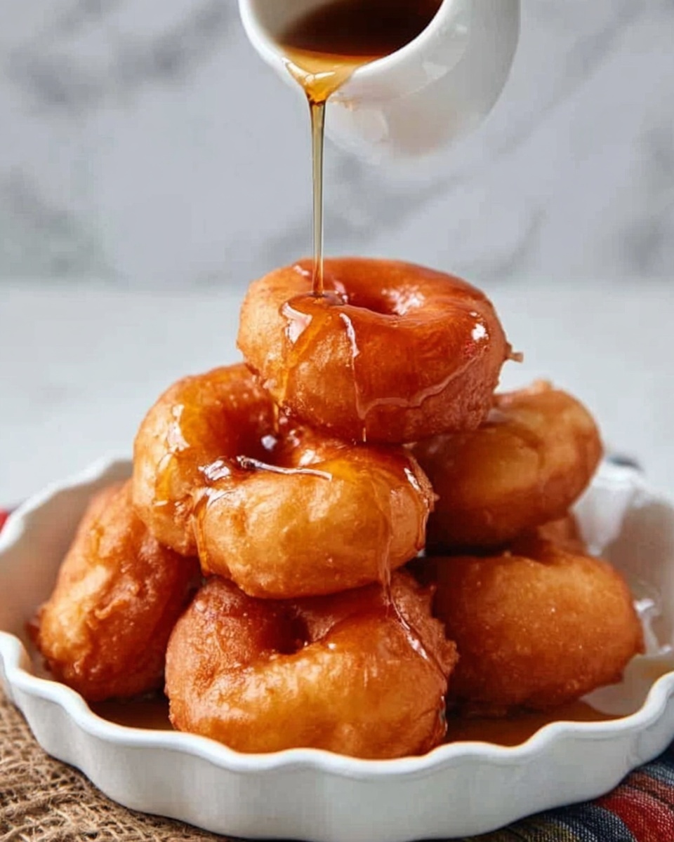 Canned Biscuit Glazed Doughnuts Recipe - Recipe Image