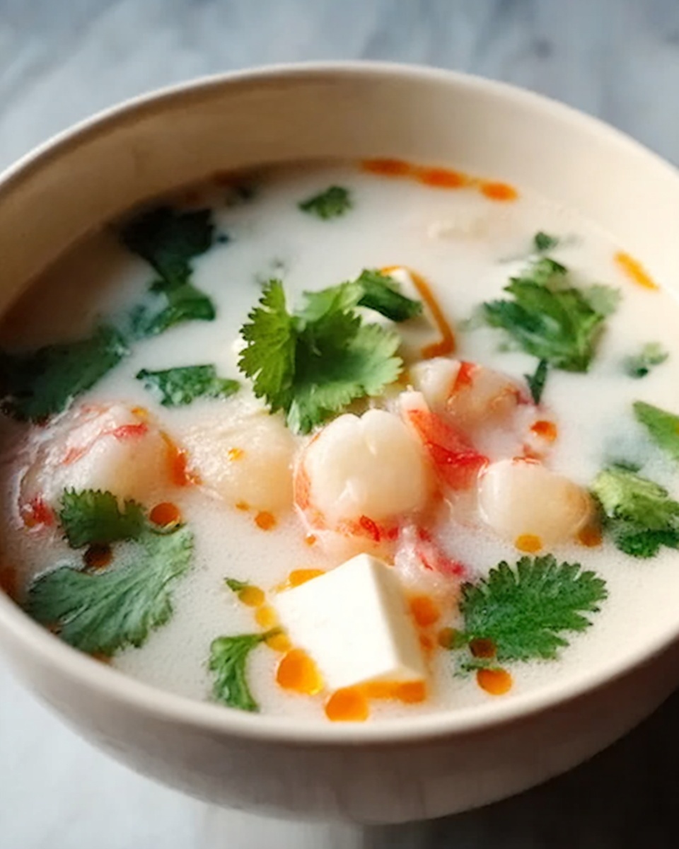 Thai Coconut Chicken Soup Recipe - Recipe Image