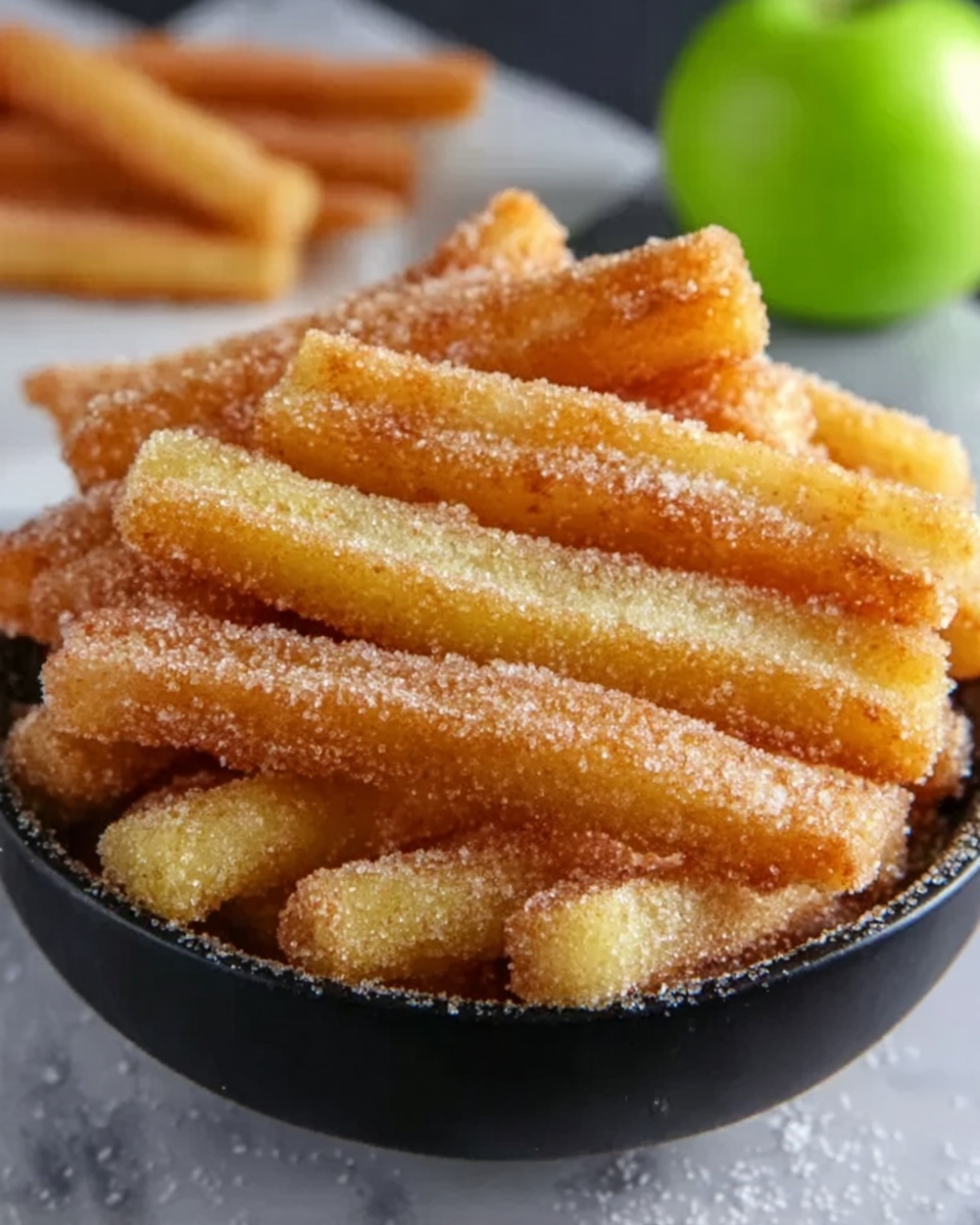 Crispy Air Fryer Apple Fries Recipe - Recipe Image