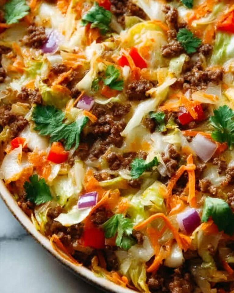 Ground Beef Taco Cabbage Skillet Recipe