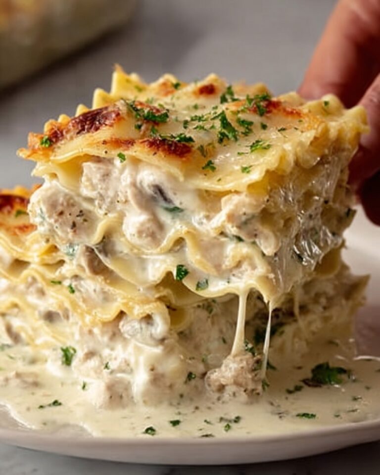 Cheesy Chicken Alfredo Lasagna Recipe