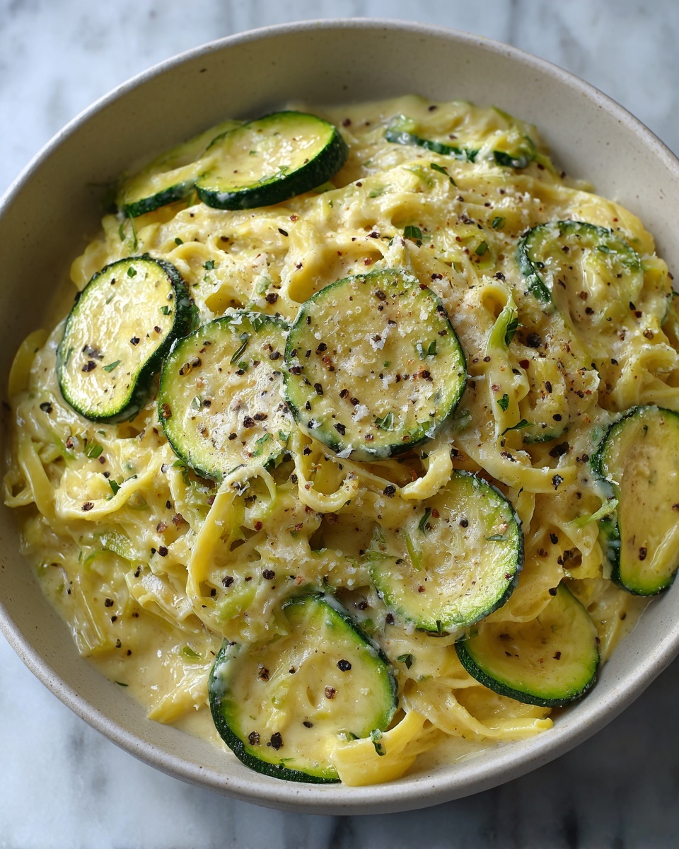 Creamy Courgette Pasta Recipe - Recipe Image