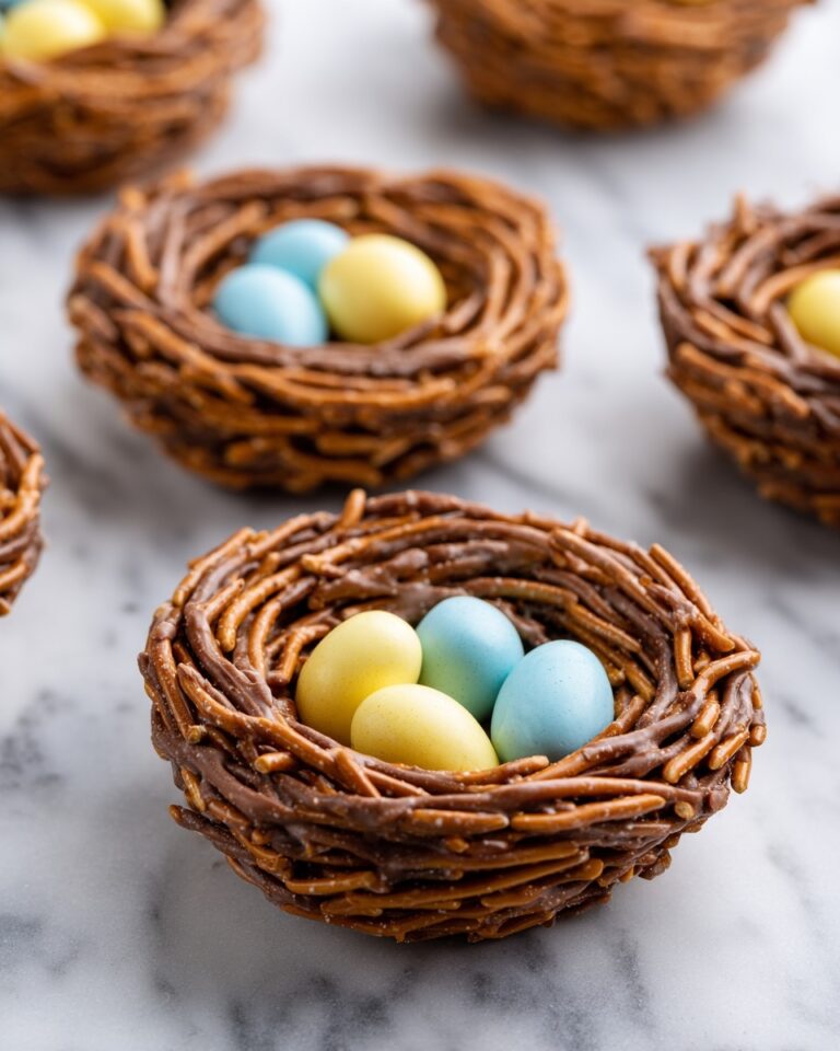 Birds Nest Cookies with Chocolate, Butterscotch, and Mini Eggs Recipe