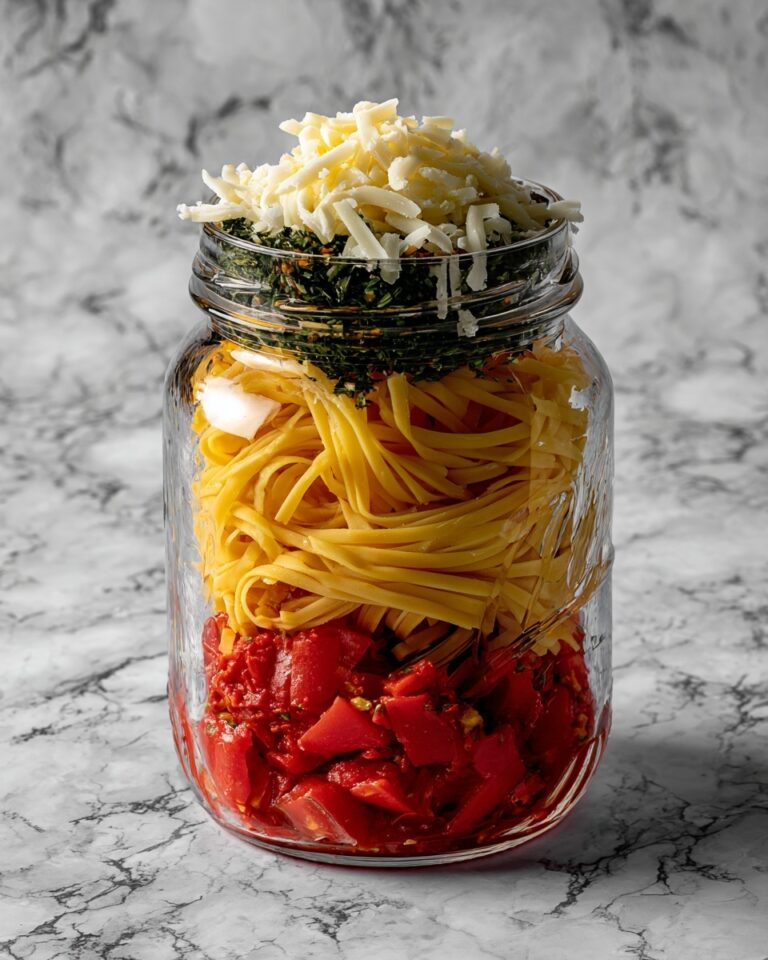 Mason Jar Instant Ramen Noodles with Veggies and Protein Recipe