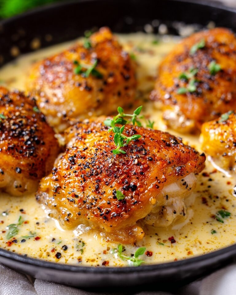 Chicken Thighs in Creamy Garlic Parmesan Sauce Recipe