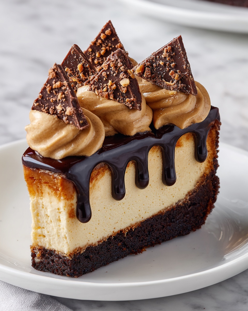 Peanut Butter Chocolate Cheesecake Delight Recipe - Recipe Image