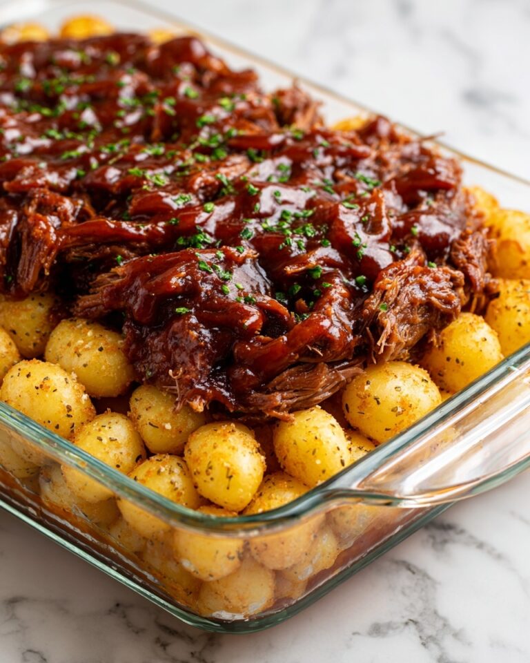 High Protein Honey BBQ Chicken & Creamy Garlic Parmesan Potatoes Recipe