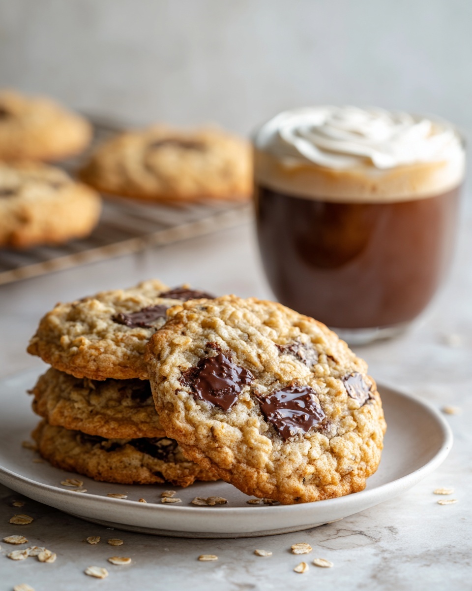 Chocolate Chip Espresso Oatmeal Cookies Recipe - Recipe Image