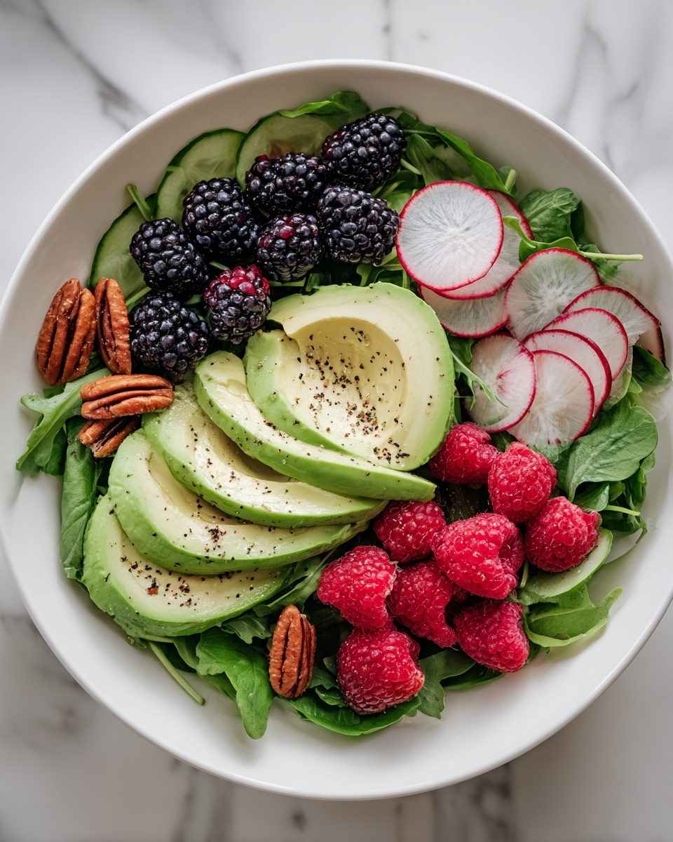 Blackberry & Avocado Salad with Honey Lemon Vinaigrette Recipe - Recipe Image