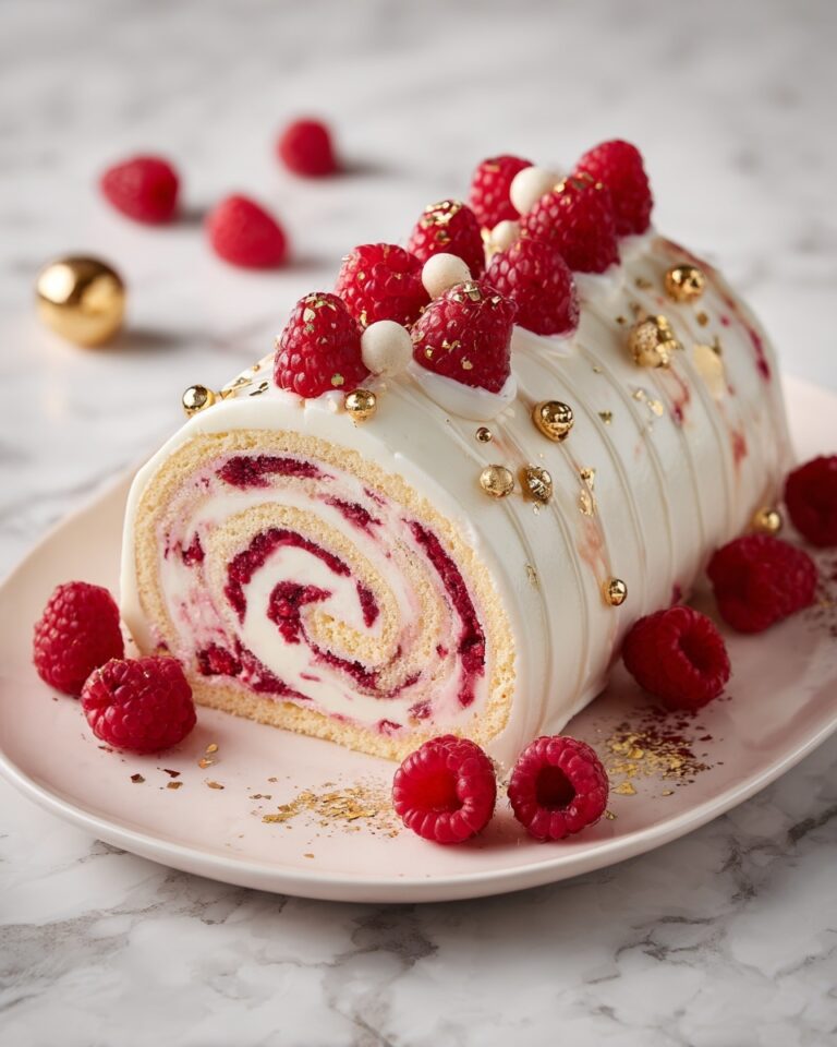 Luxurious Pink Raspberry Cheesecake Roll Cake Recipe